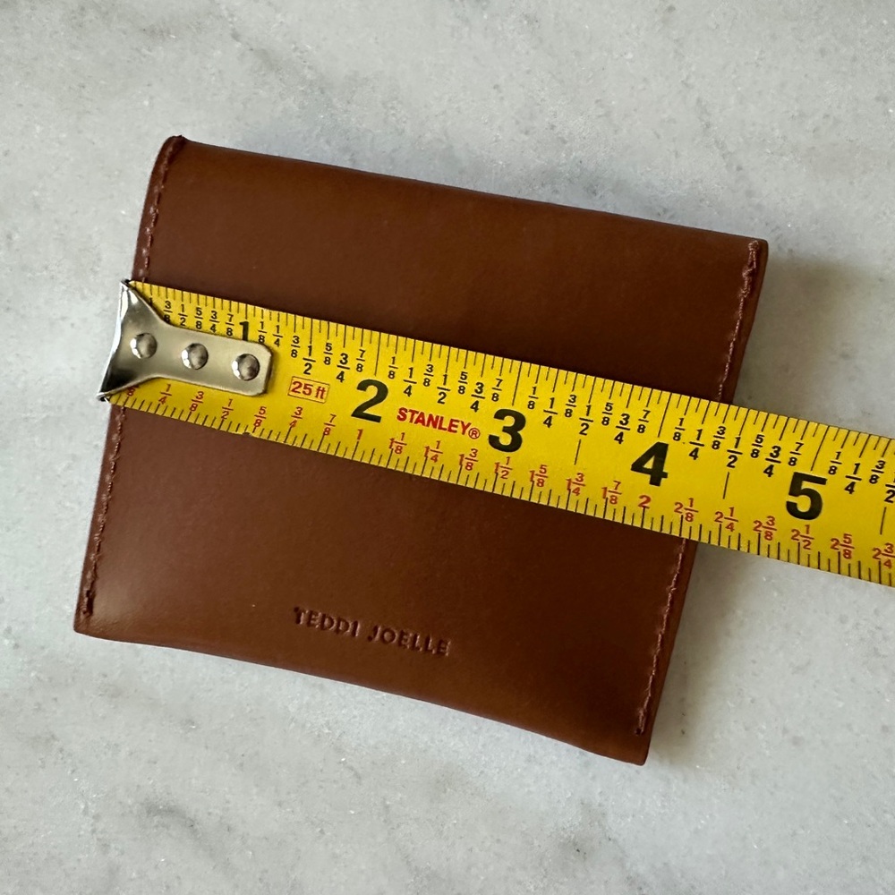 Teddi Joelle-Brown Leather Snap Wallet - Picture 5 of 7